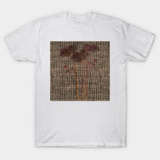 Rustic Dry Sedum Plant Canvas Jute Look T-Shirt